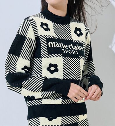 RANAN（ラナン）の「ジャカードニットプルオーバー＜ｍａｒｉｅ　Ｃｌａｉｒｅ　ＳＰＯＲＴ＞（ニット・セーター）」