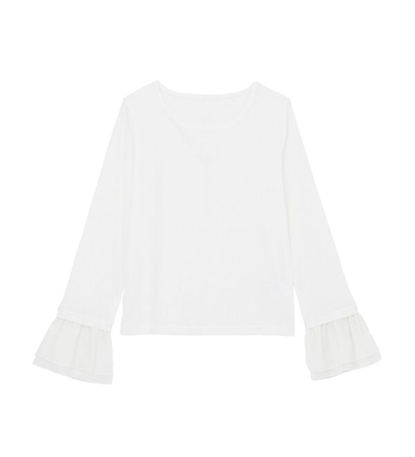 RANAN（ラナン）の「フレアーチュール袖スラブシアーＴ（カットソー）」｜詳細画像