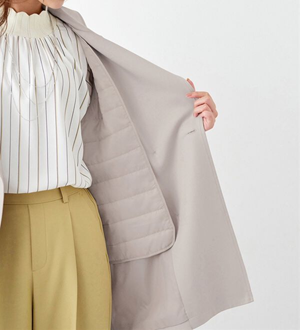 BELLUNA（ベルーナ）の「花粉対策！ライナー付ミドル丈トレンチコート（ハーフコート）」｜詳細画像