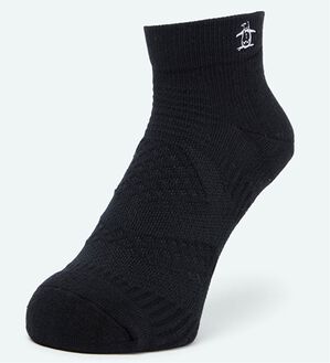 「＜マンシングウェア＞ショート丈Ｌ型ソックス（メンズ靴下・タイツ）」｜ブラック