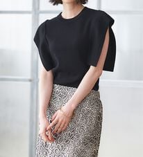 RANAN（ラナン）の「ひんやり！スクエアスリーブサマーニット（ニット・セーター）」