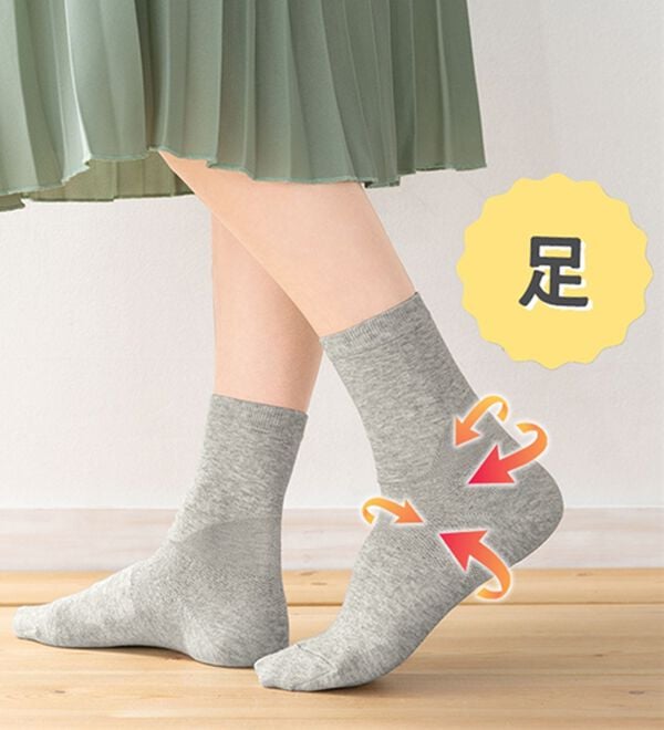 「【３足組】するっとはける歩行サポートソックス（靴下・ストッキング）」｜詳細画像