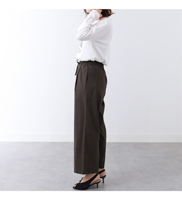 BELLUNA（ベルーナ）の「サラリ快適！ビンテージ調美脚ワイドパンツ（ワイドパンツ・ガウチョ）」｜詳細画像