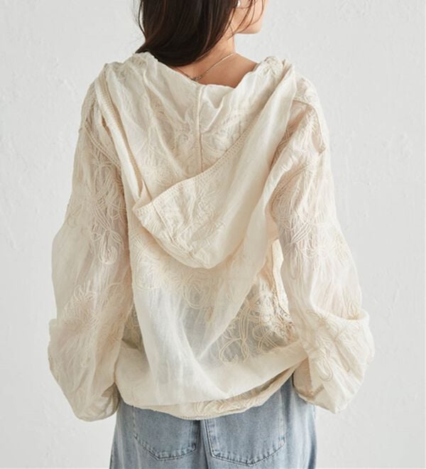 RANAN（ラナン）の「コード刺繍フードシャツ（シャツ）」｜詳細画像