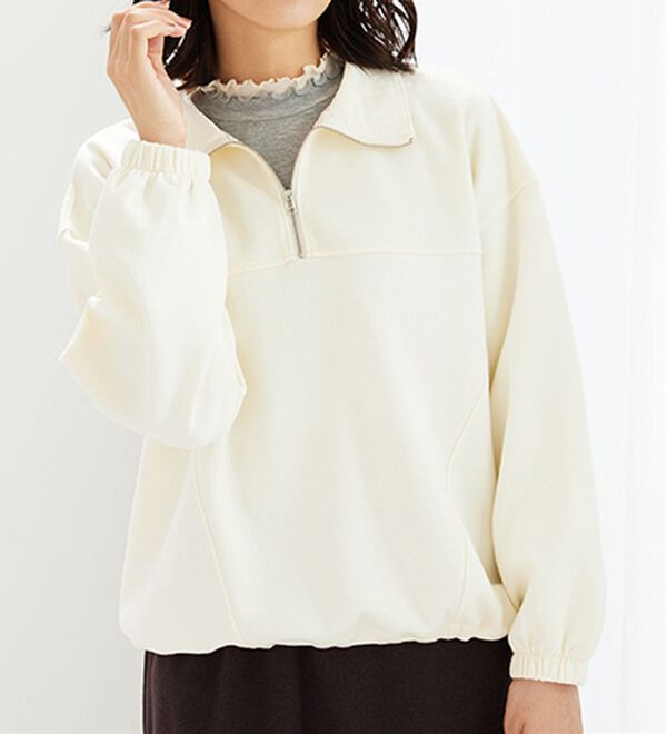 BELLUNA（ベルーナ）の「重ね着風フリル衿プルオーバー（カットソー）」｜詳細画像