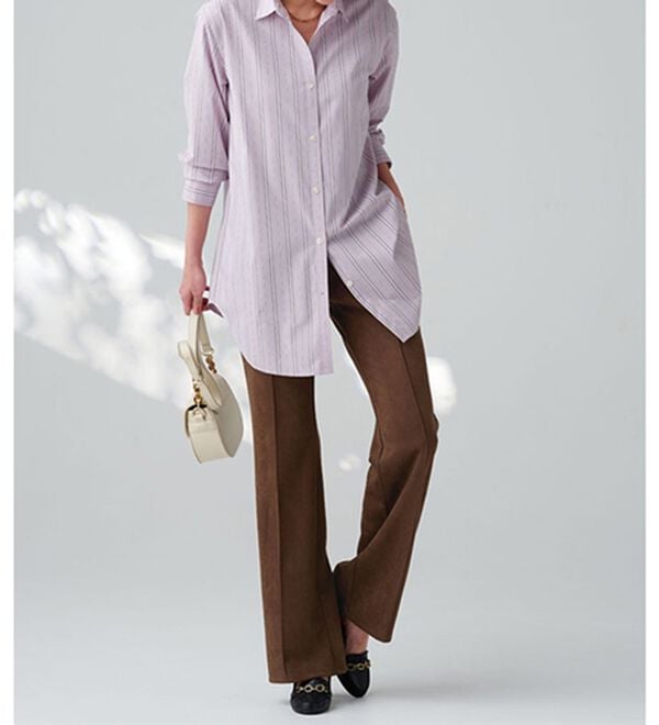 BELLUNA（ベルーナ）の「ストレッチスエード調美脚パンツ（フルレングスパンツ）」｜詳細画像