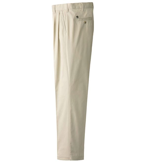 「＜ポロ・ビーシーエス＞定番ストレッチチノパンツ（メンズスラックス）」｜アイボリー