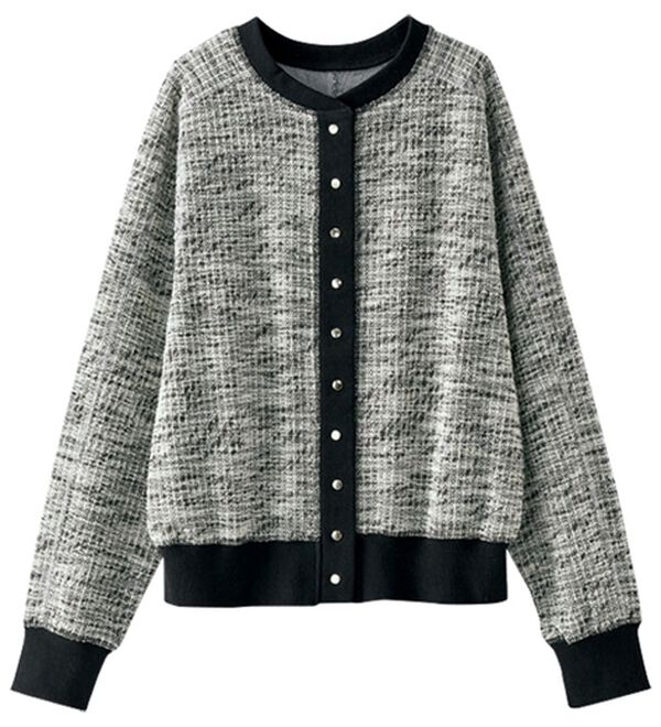 BELLUNA（ベルーナ）の「ツイード見えカーディガン（その他カーディガン）」｜詳細画像