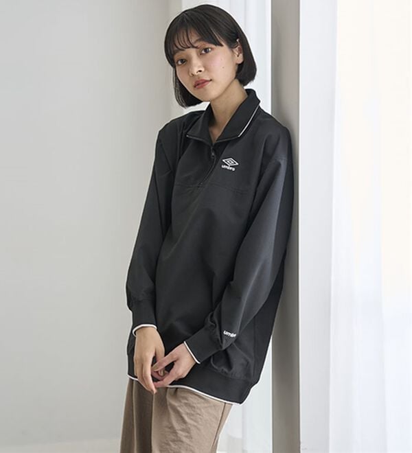 BELLUNA（ベルーナ）の「＜ｕｍｂｒｏ＞ハーフジッププルオーバー（カットソー）」｜詳細画像