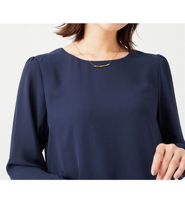 BELLUNA（ベルーナ）の「ジョーゼット素材裾ティアードブラウス（ブラウス）」｜詳細画像