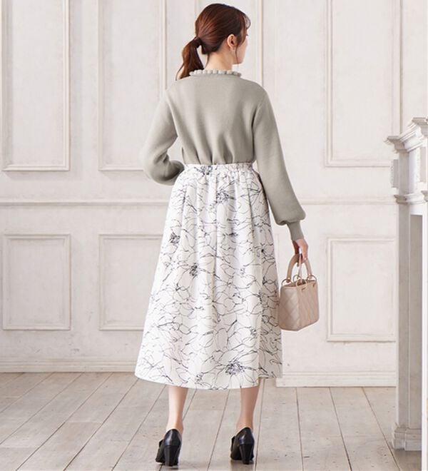 alotta（アロッタ）の「毛布のように温かい　裏シャギーパフ袖ニット（ニット・セーター）」｜詳細画像