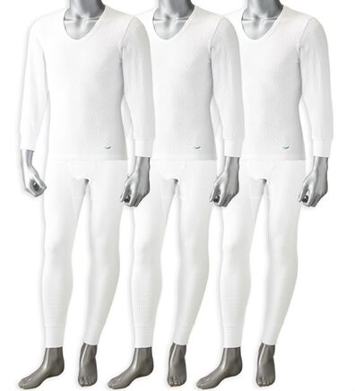 「＜クロコダイル＞さざ波生地が心地良いケアするインナー（Ｒ）上下組（メンズ肌着・インナーウェア）」