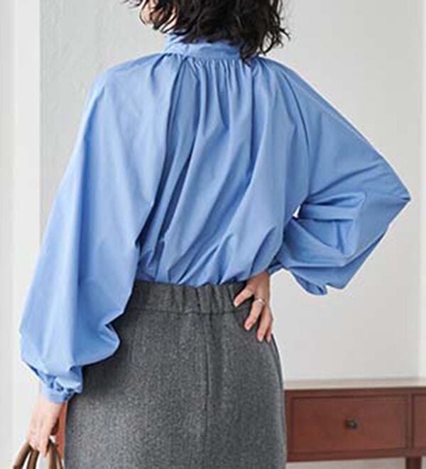 RANAN（ラナン）の「ボリュームボウタイブラウス（ブラウス）」｜詳細画像