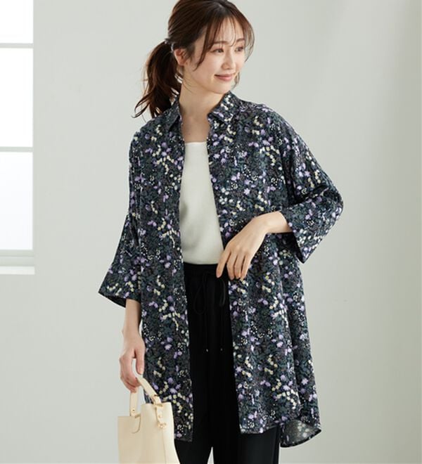 「【接触冷感】レーヨン素材ブザム切替ワンピース（その他ワンピース）」｜詳細画像