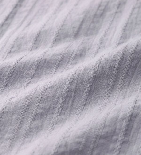 YU'NOW（ユナウ）の「スクエアネックドビーストライプパジャマ（パジャマ・ルームウェア）」｜詳細画像