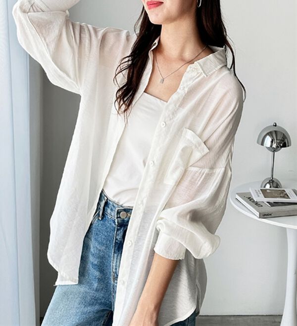 GeeRA（ジーラ）の「アソート柄オーバーサイズシャツ（シャツ）」｜詳細画像