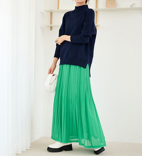 RANAN（ラナン）の「シフォンプリーツマキシスカート（ロングスカート）」｜詳細画像