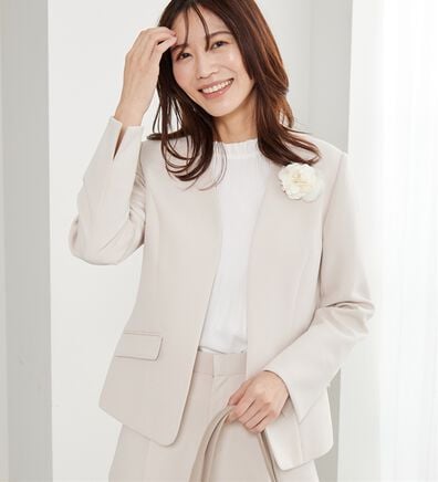 BELLUNA（ベルーナ）の「＜Ｃ／Ｓ＞ノーカラージャケット（ノーカラージャケット）」