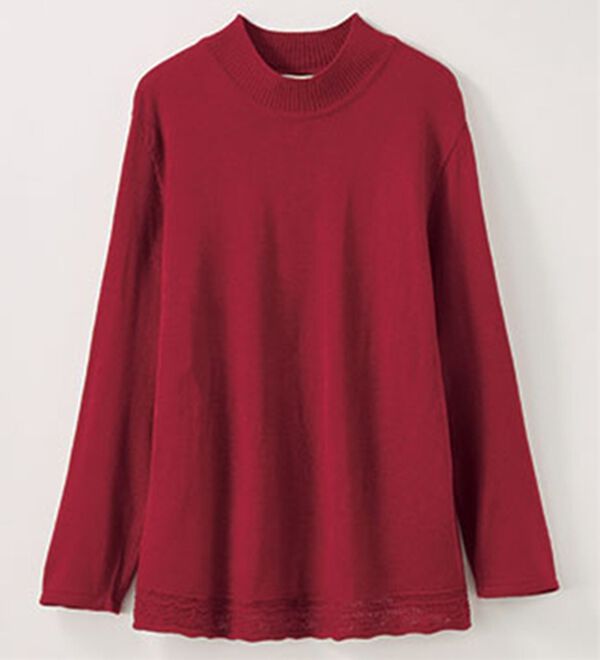 BELLUNA（ベルーナ）の「クロスステッチ刺しゅうカーディガンアンサンブル（ニットカーディガン）」｜詳細画像