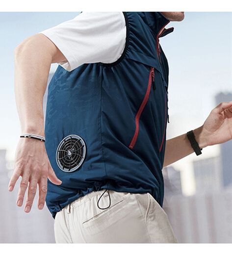 ダンロップ ファン付きウェア LL ベスト ネイビーKF4SVJ-LL NV