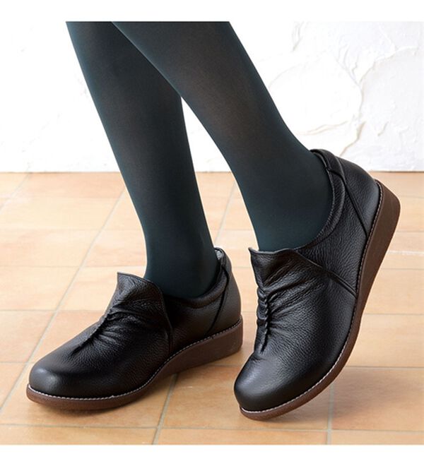 ルフラン（ルフラン）の「外反母趾対応 メディフィット５Ｅギャザーウォーキング（スリッポン）」｜詳細画像