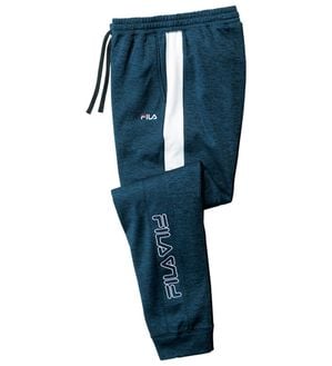 「＜フィラ＞杢調ストレッチパーカー・ジョガーパンツ（メンズパーカー）」｜杢ネイビー[パンツ]