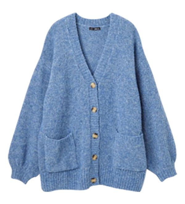 RANAN（ラナン）の「カラーオーバーカーディガン（ニットカーディガン）」｜詳細画像
