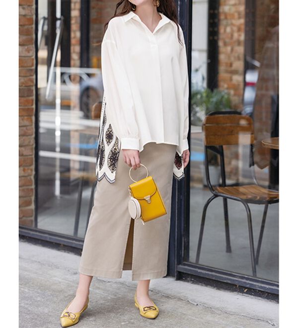 RANAN（ラナン）の「バックレースチュニックブラウス（ブラウス）」｜詳細画像