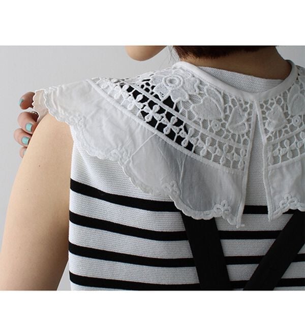 GeeRA（ジーラ）の「カットワーク刺しゅう付け衿（その他ファッション小物）」｜詳細画像