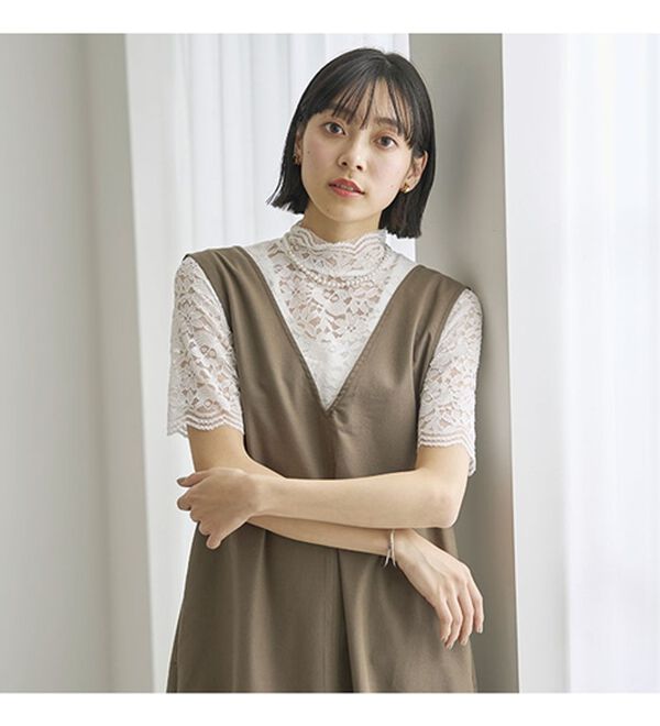 BELLUNA（ベルーナ）の「脱Ｔシャツレースインナー（ブラウス）」｜詳細画像