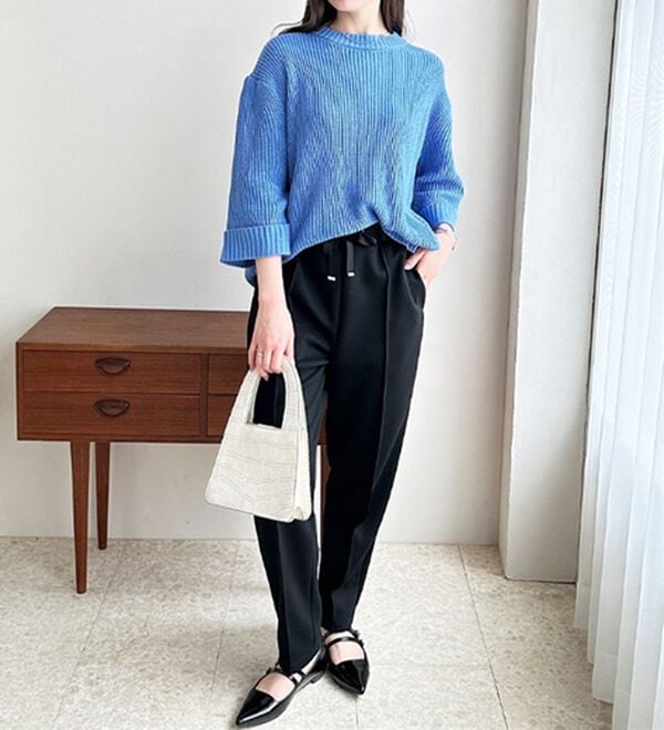 GeeRA（ジーラ）の「ハーフスリーブ着回しニット（ニット・セーター）」｜詳細画像