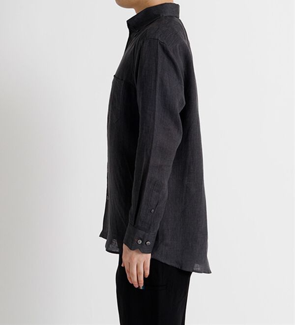 「＜コムルヴァン・オム＞大人のフレンチリネン１００％シャツ（メンズシャツ）」｜詳細画像