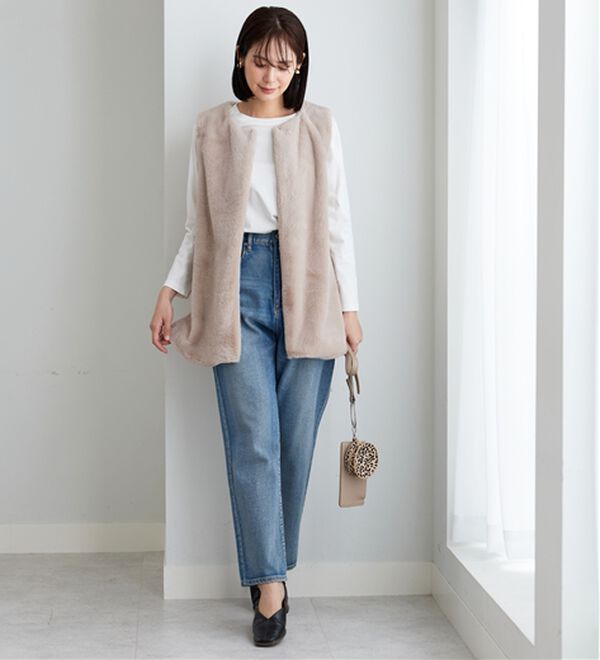 BELLUNA（ベルーナ）の「綿１００％大人顔サマ見えプルオーバー（カットソー）」｜詳細画像