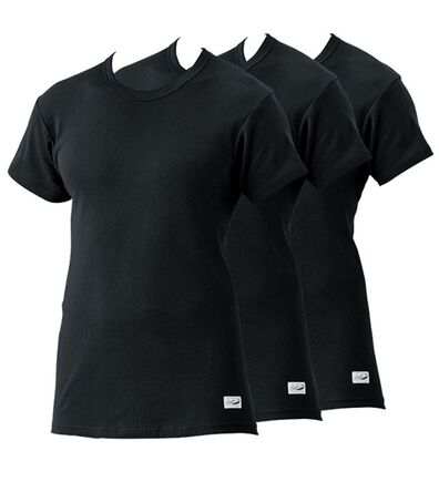 「【３枚組】＜クロコダイル＞脇に縫い目のない筒編綿１００％インナー（メンズ肌着・インナーウェア）」