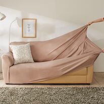 iellio（イエリオ）の「ぴったりフィット！ワッフルソファカバー＜伸縮・取付簡単・洗える・ソファーカバー・１人掛・２人掛・３人掛＞（ソファーカバー）」