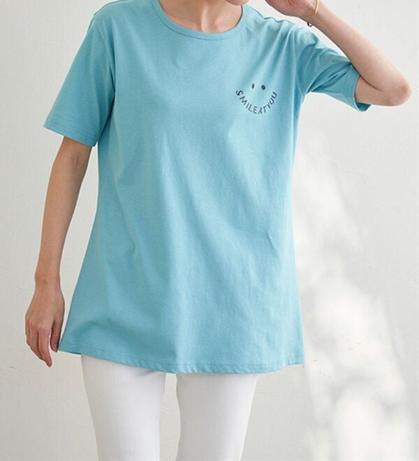 BELLUNA（ベルーナ）の「綿１００％プリントＴシャツ（Tシャツ）」｜詳細画像