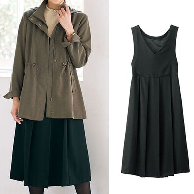 BELLUNA（ベルーナ）の「タックデザイン入ジャンパースカート（オールインワン）」