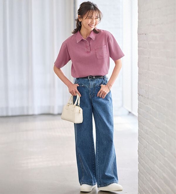 BELLUNA（ベルーナ）の「さらっと爽快！大人のヴィンテージ風ポロシャツ（ポロシャツ）」｜詳細画像