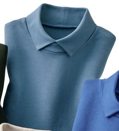 ルフラン（ルフラン）の「柔らかコットン衿付プルオーバー（カットソー）」