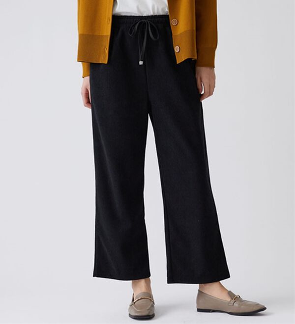 BELLUNA（ベルーナ）の「なめらかコーデュロイワイドパンツ（ワイドパンツ・ガウチョ）」｜詳細画像
