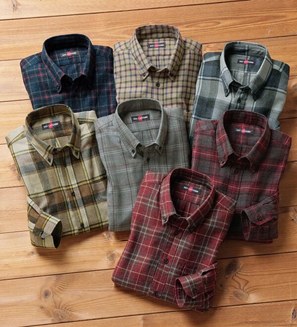 「両面起毛やわらかウール入りシャツ（メンズシャツ）」｜詳細画像