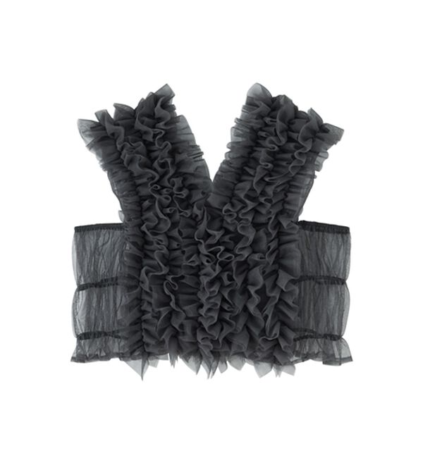 RANAN（ラナン）の「＜３点セット＞チュールフリルベストフレアワンピース（その他ワンピース）」｜詳細画像