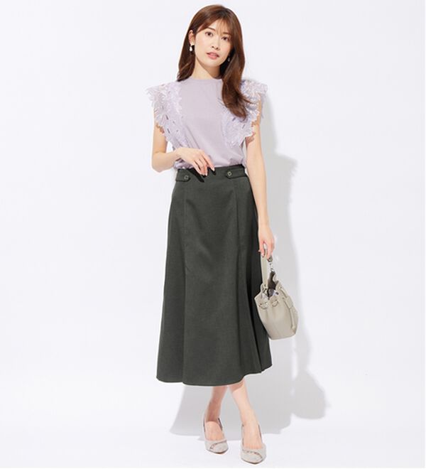 alotta（アロッタ）の「袖刺しゅうカットソー（カットソー）」｜詳細画像