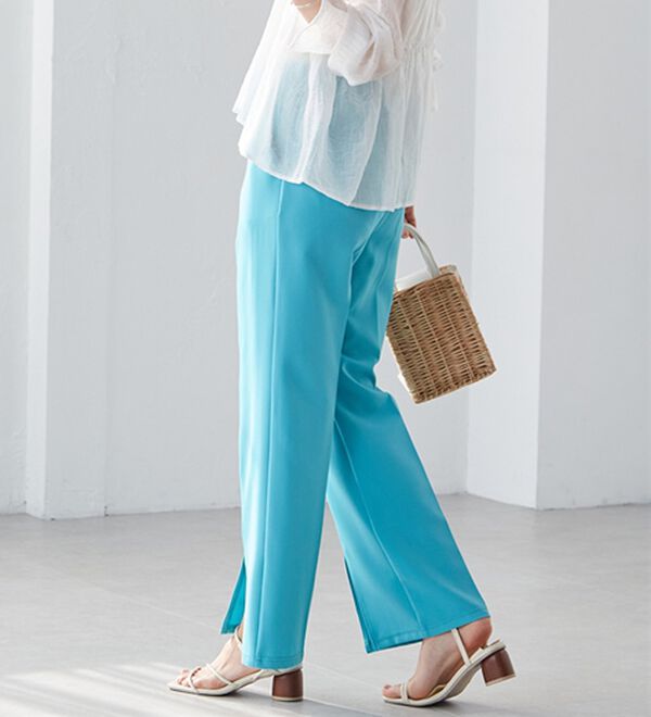 RANAN（ラナン）の「機能付センタースリットフレアーパンツ（フルレングスパンツ）」｜詳細画像