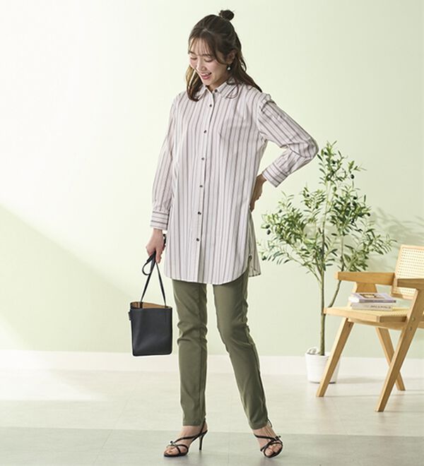 BELLUNA（ベルーナ）の「ゆるフィットスキニーパンツ（フルレングスパンツ）」｜詳細画像