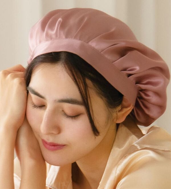 シルク100％が嬉しいナイトキャップ後リボン - ベルーナ【公式】