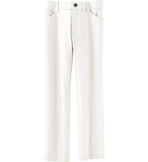 BELLUNA（ベルーナ）の「【イージーケア】ウルトラ美脚ストレッチアンクルパンツ（クロップドパンツ）」｜オフ白