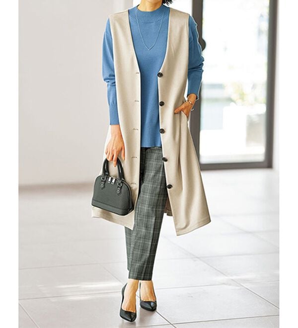 BELLUNA（ベルーナ）の「もちもち素材ハイネックニットプルオーバー（ニット・セーター）」｜詳細画像