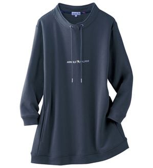 「＜アーノルド　パーマー＞デザインネックプルオーバー（トレーナー・スウェット）」｜ブルーグレー