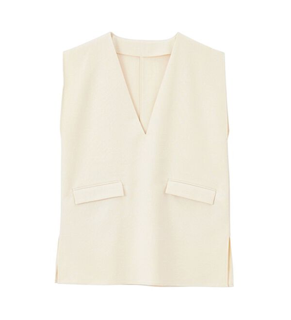 GeeRA（ジーラ）の「リネンライクスラブプルオーバーベスト（ベスト）」｜詳細画像